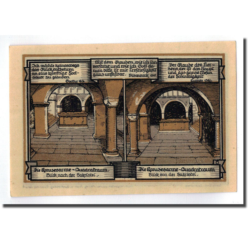 Banconote, Germania, Gernrode a. H., 75 Pfennig, chateau 1, 1921, 1921-10-21