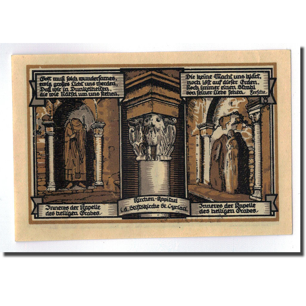 Banconote, Germania, Gernrode a. H., 50 Pfennig, château, 1921, 1921-10-21