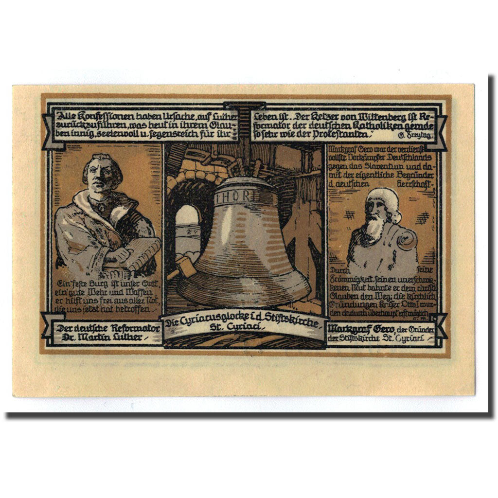 Banconote, Germania, Gernrode a. H., 50 Pfennig, chateau 1, 1921, 1921-10-21