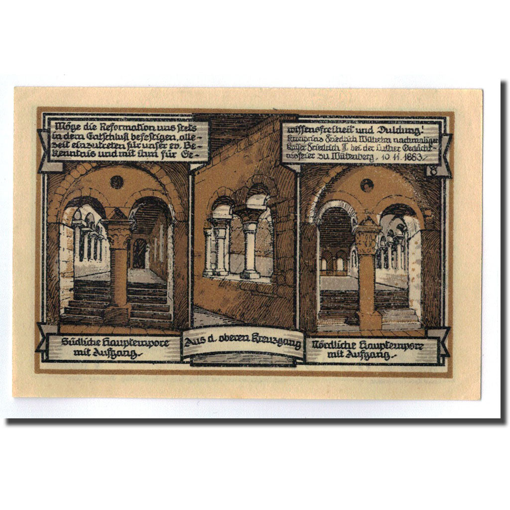 Banconote, Germania, Gernrode a. H., 50 Pfennig, chateau 2, 1921, 1921-10-21