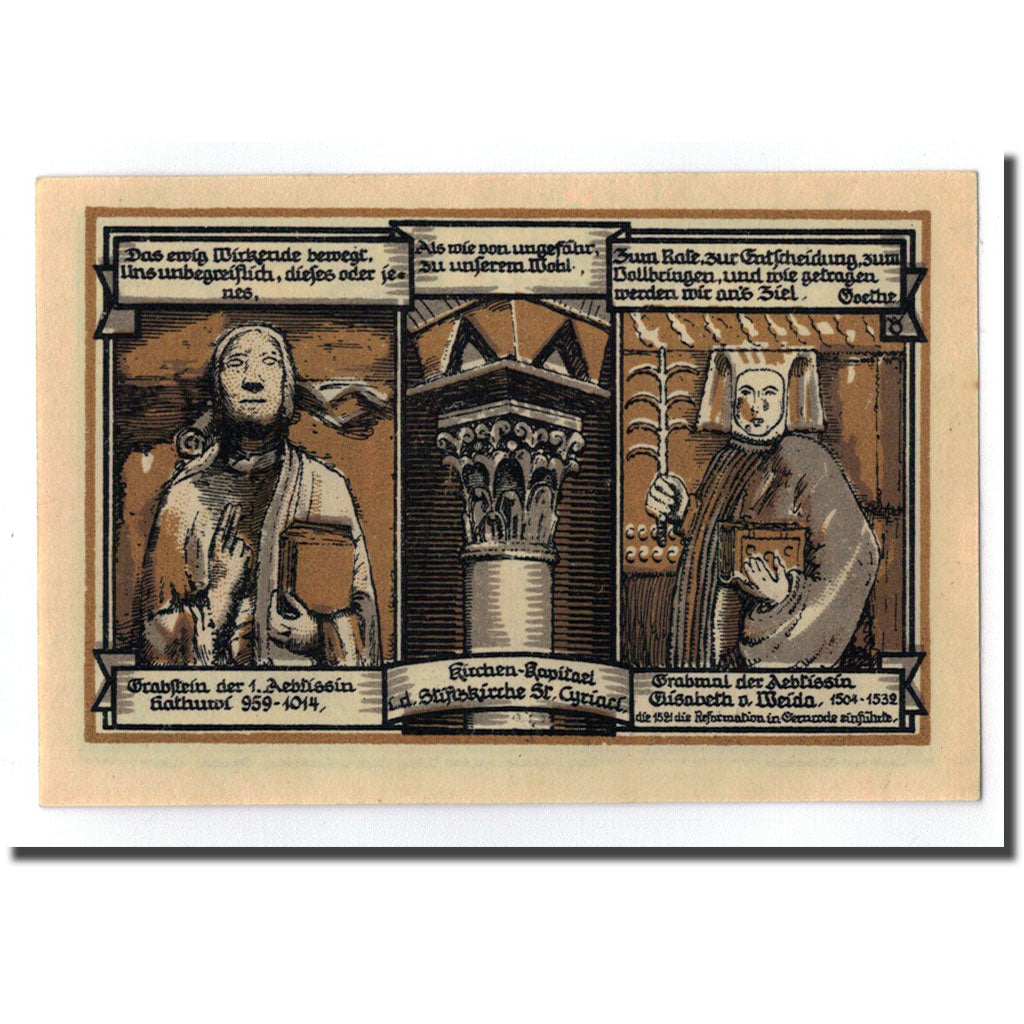 Banconote, Germania, Gernrode a. H., 50 Pfennig, chateau 4, 1921, 1921-10-21