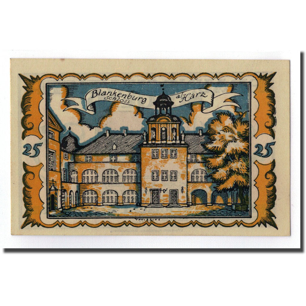 Biljet, Duitsland, Braunschweig, 25 Pfennig, Batiment, 1922, 1922-05-01, SPL