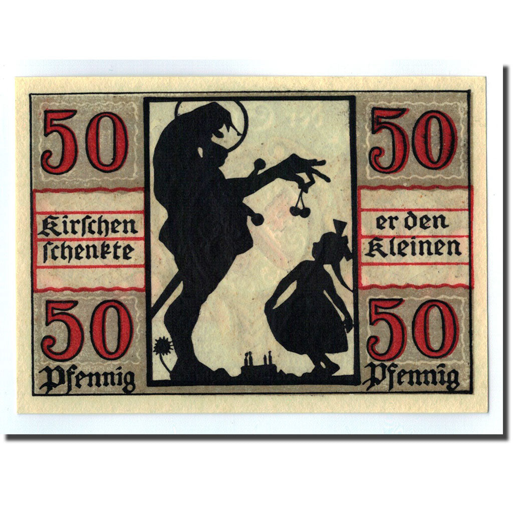 Banconote, Germania, Naumburg a.S. Stadt, 50 Pfennig, personnage 3, 1920, SPL