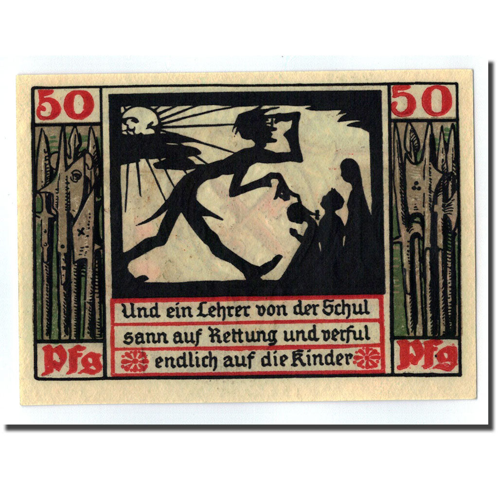 Banknote, Germany, Naumburg a.S. Stadt, 50 Pfennig, personnage 5, 1920, UNC(63)