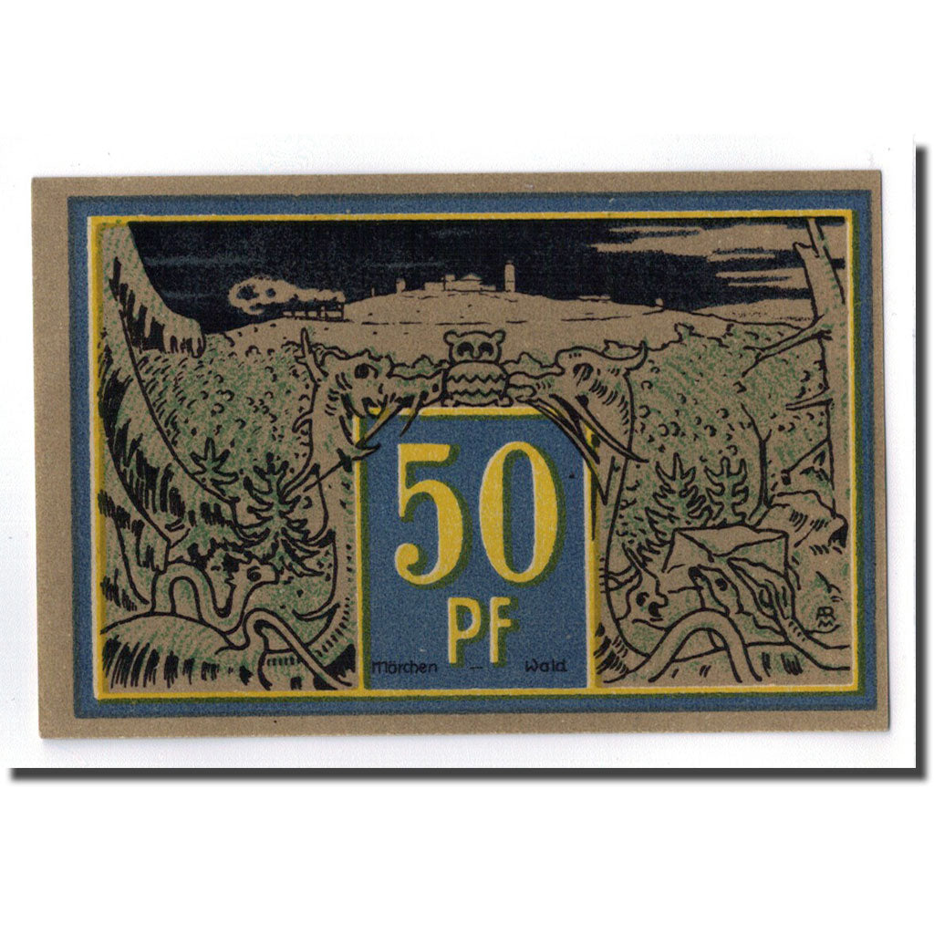 Banknot, Niemcy, Wernigerode, 50 Pfennig, personnage, 1921, 1921-03-01, UNC(63)