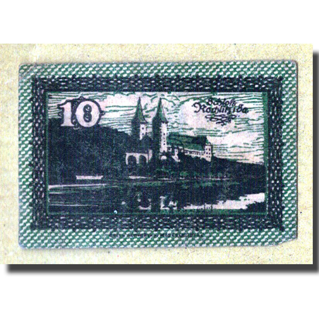 Banknot, Niemcy, Rochlitz, 10 Pfennig, paysage, 1919, 1919-12-31, UNC(63)