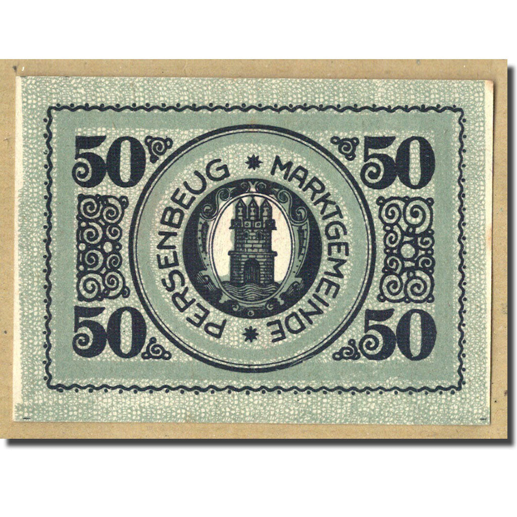 Geldschein, Österreich, Persenbeug, 50 Heller, château, UNZ-, Mehl:735.1