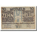 Geldschein, Österreich, Waidhofen a/d Ybbs, 10 Heller, château, 1920