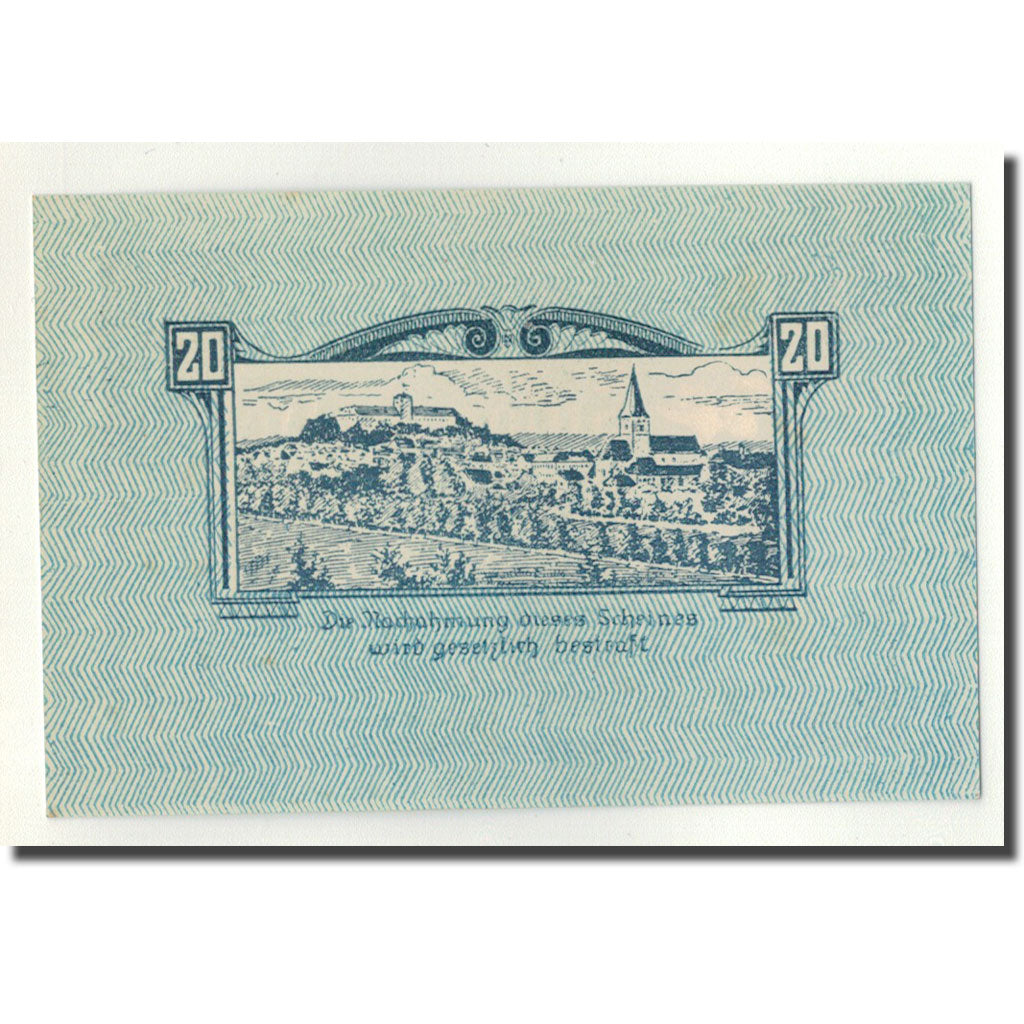 Geldschein, Österreich, Weitra, 20 Heller, château, 1920, 1920-05-07, UNZ-