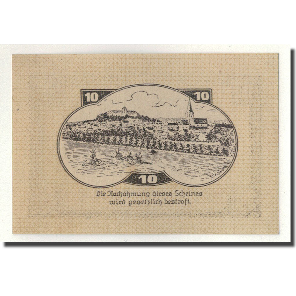 Geldschein, Österreich, Weitra, 10 Heller, château, 1920, 1920-05-07, UNZ-