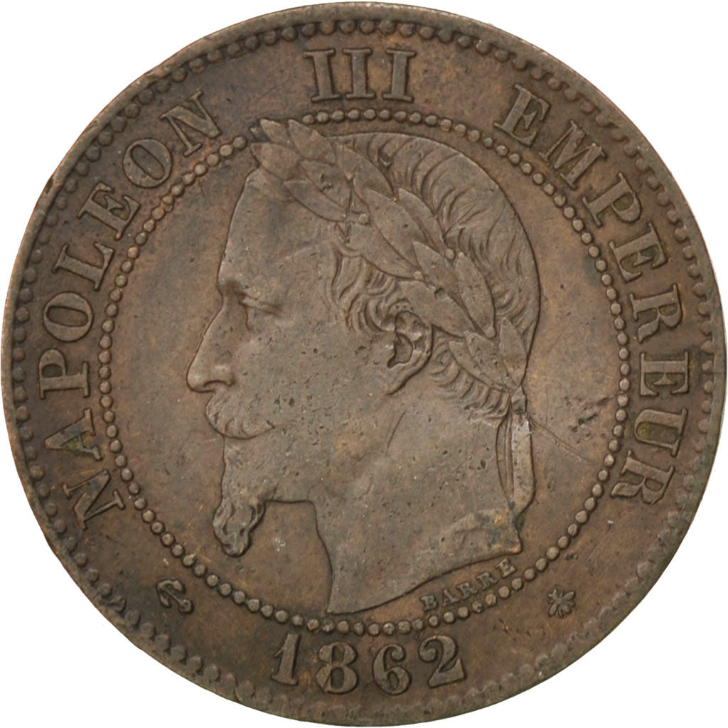 Coin, France, Napoleon III, Napoléon III, 2 Centimes, 1862, Paris, EF(40-45)