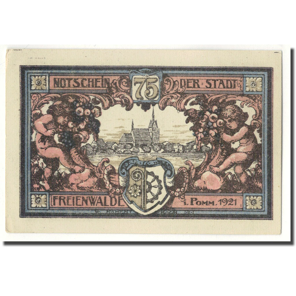 Banknot, Niemcy, Freienwalde Stadt, 75 Pfennig, ange, 1921, Undated, UNC(63)