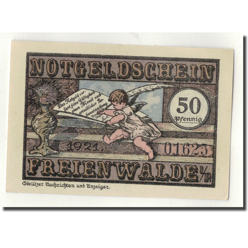 Banknot, Niemcy, Freienwalde Stadt, 50 Pfennig, ange, 1921, Undated, UNC(63)