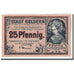 Billete, Alemania, Geldern Stadt, 25 Pfennig, Ecusson, 1921, 1921-03-30, SC