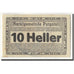 Geldschein, Österreich, Purgstall, 10 Heller, graphique, UNZ-, Mehl:FS 794I.18