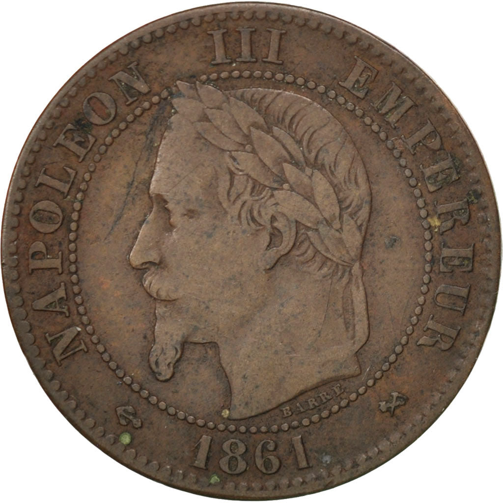 Munten, Frankrijk, Napoleon III, Napoléon III, 2 Centimes, 1861, Bordeaux, ZF