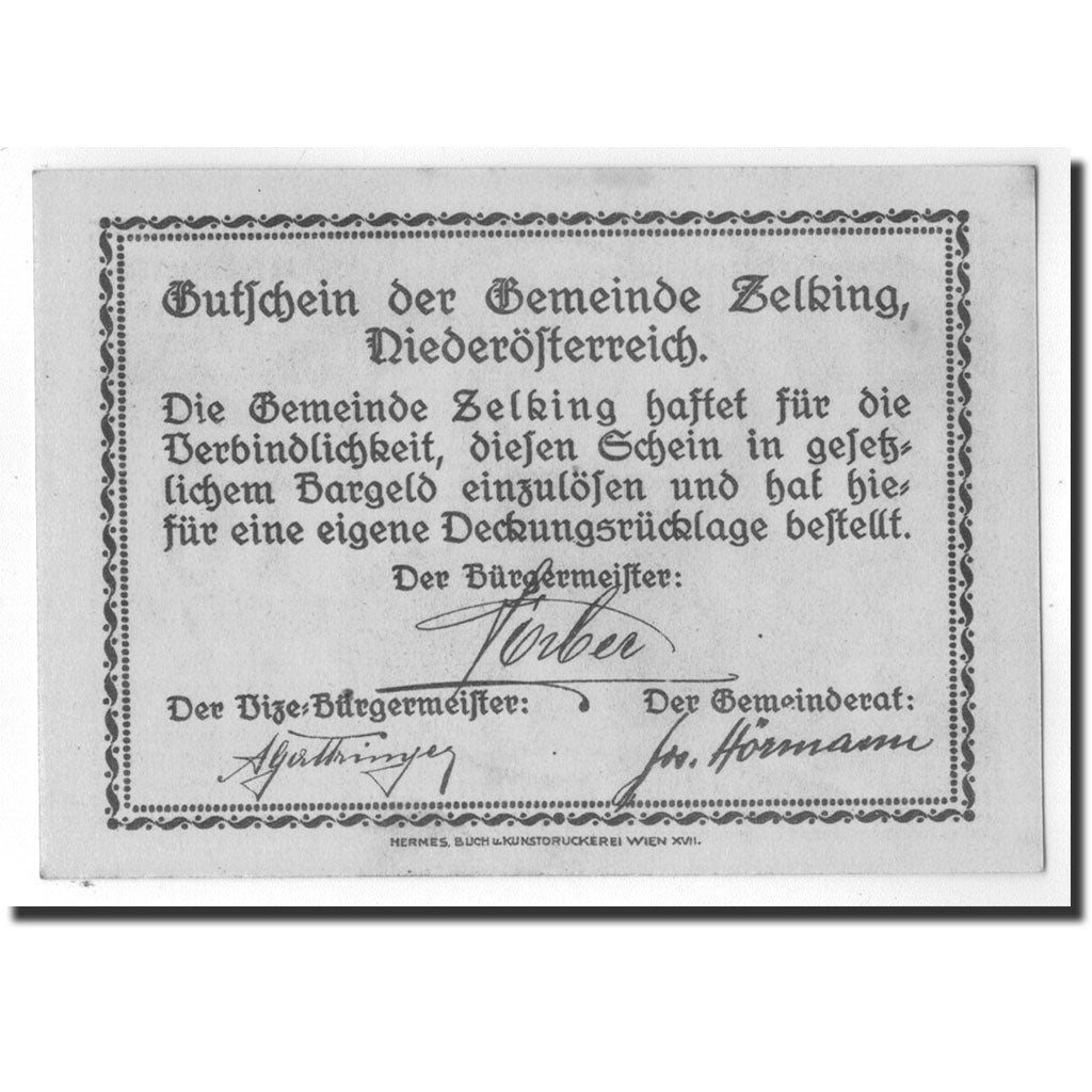 Banknote, Austria, Zelking, 10 Heller, Eglise, UNC(63), Mehl:FS 1267