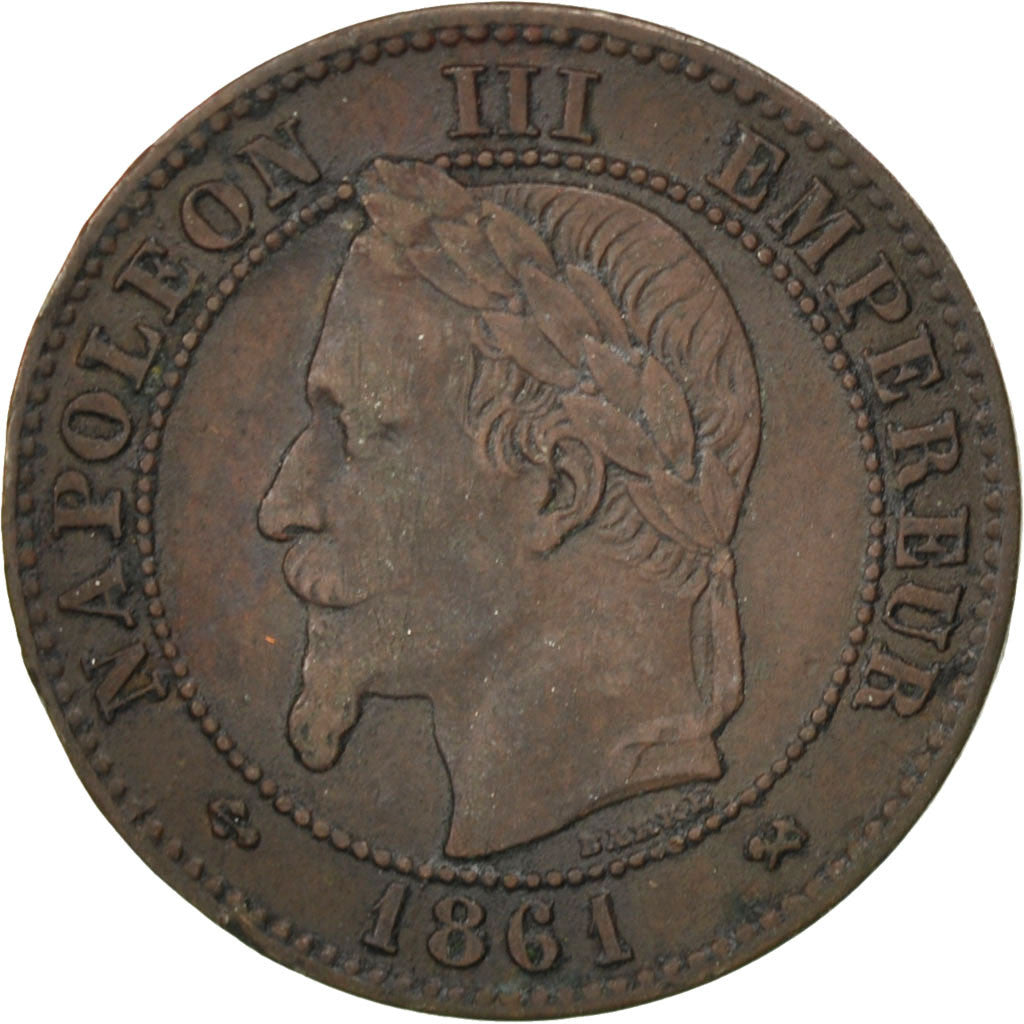 Coin, France, Napoleon III, Napoléon III, 2 Centimes, 1861, Bordeaux