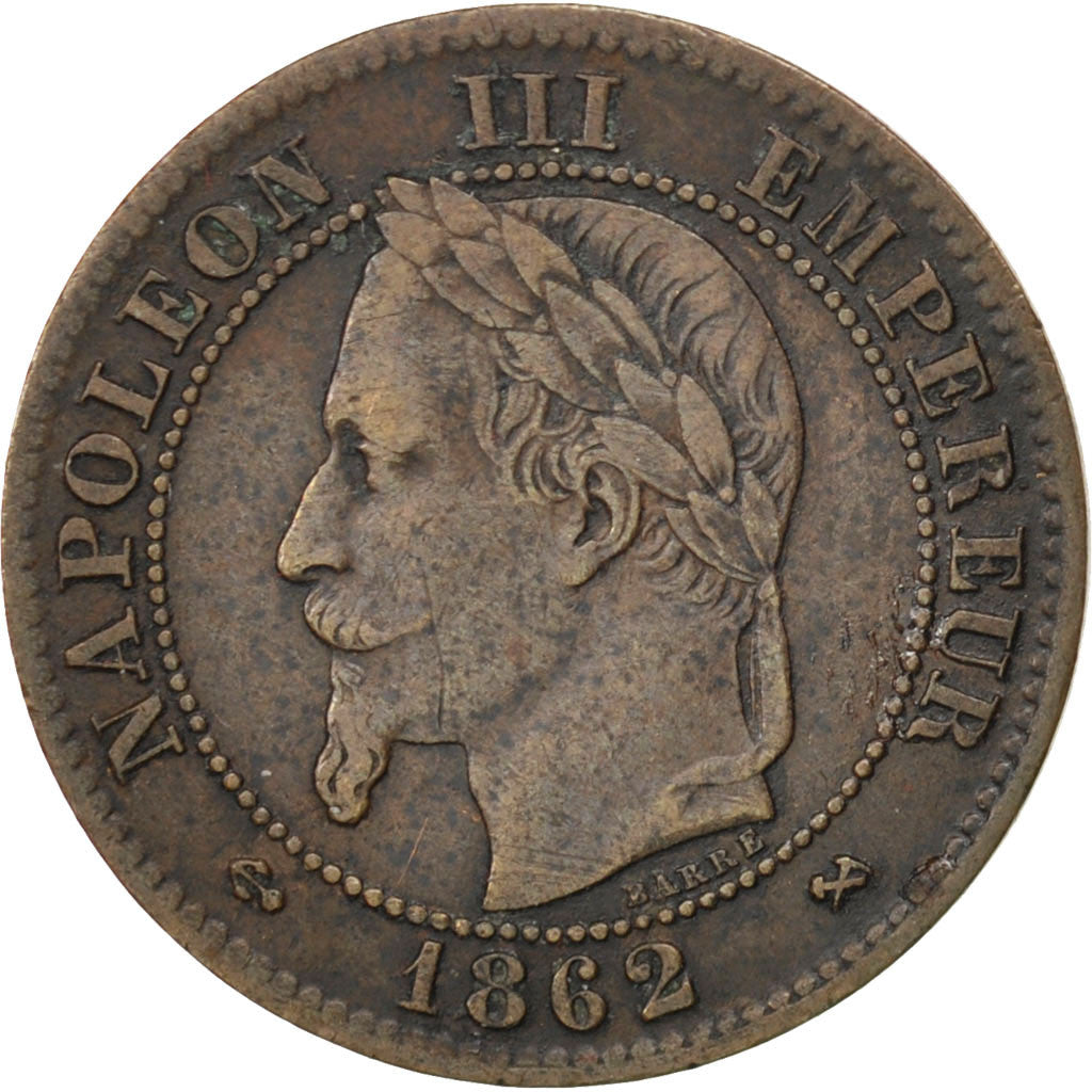 Coin, France, Napoleon III, Napoléon III, 2 Centimes, 1862, Bordeaux