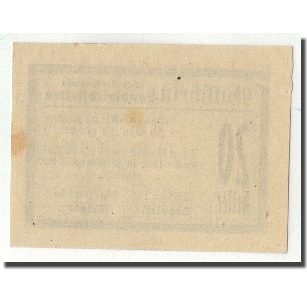 Geldschein, Österreich, Landfriedstetten, 20 Heller, graphique, 1920, UNZ-