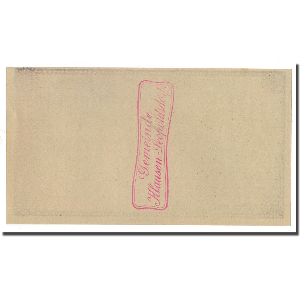 Geldschein, Österreich, Klausen Leopoldsdorf, 10 Heller, paysage, 1920