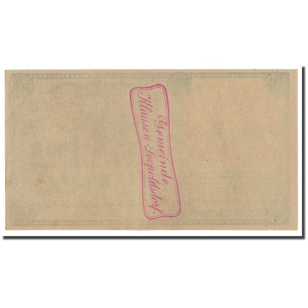 Geldschein, Österreich, Klausen Leopoldsdorf, 50 Heller, paysage, 1920