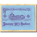 Geldschein, Österreich, Kürnberg, 20 Heller, paysage, 1920, 1920-05-15, UNZ-