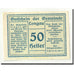 Geldschein, Österreich, Lengau, 50 Heller, paysage, 1920, 1920-03-13, UNZ-