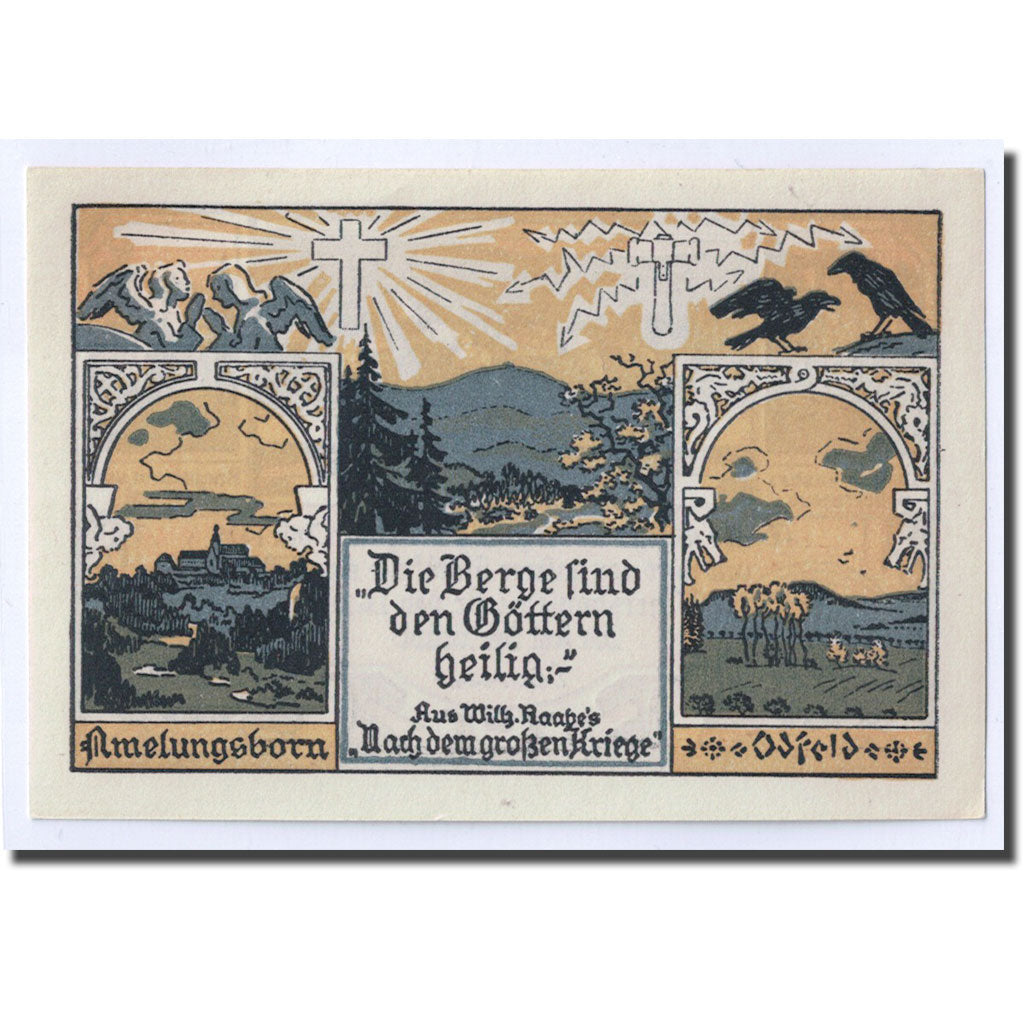 Geldschein, Deutschland, Eschershausen, 25 Pfennig, paysage, 1921, 1921-06-01