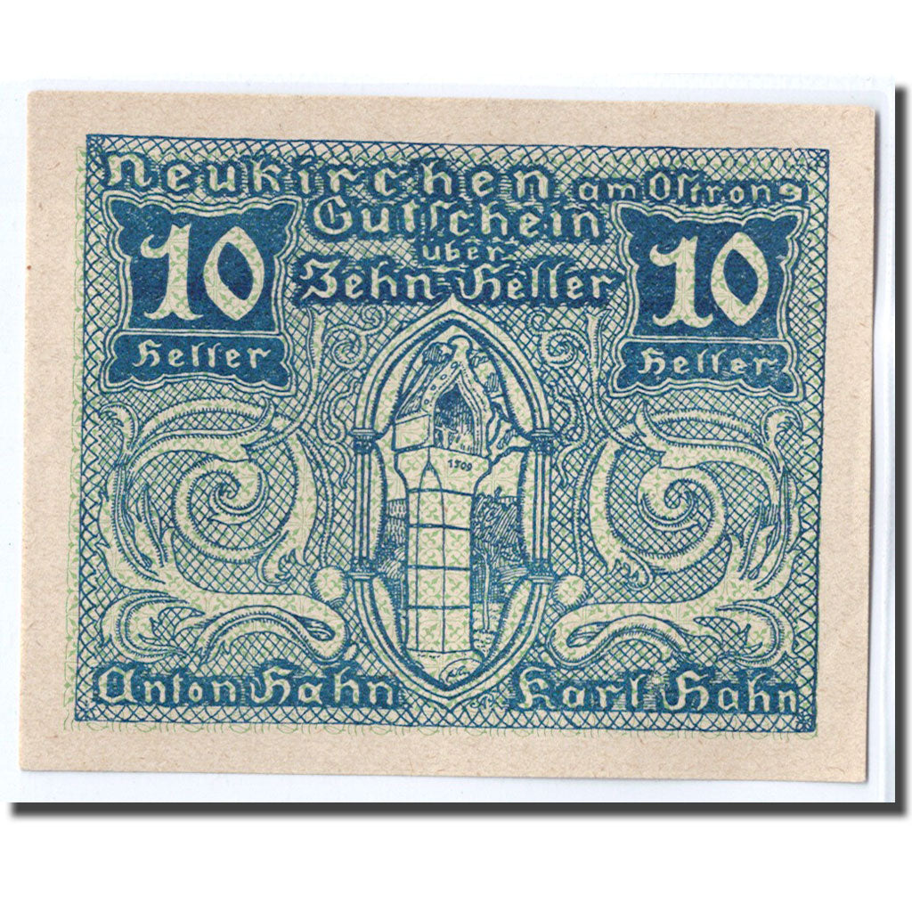 Geldschein, Österreich, Neukirchen, 10 Heller, tour, 1920, 1920-05-05, UNZ-