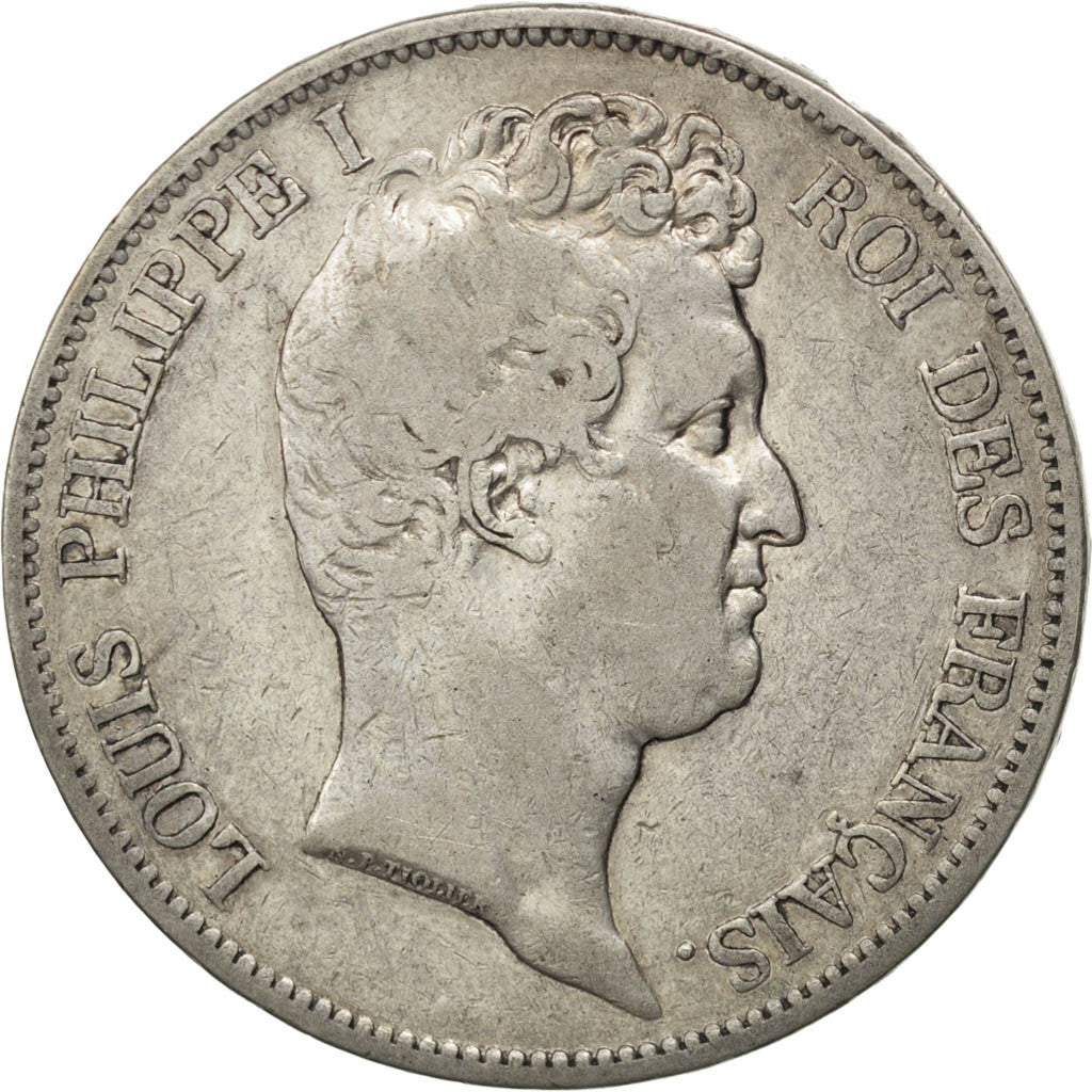 Coin, France, Louis-Philippe, 5 Francs, 1830, Paris, VF(30-35), Silver