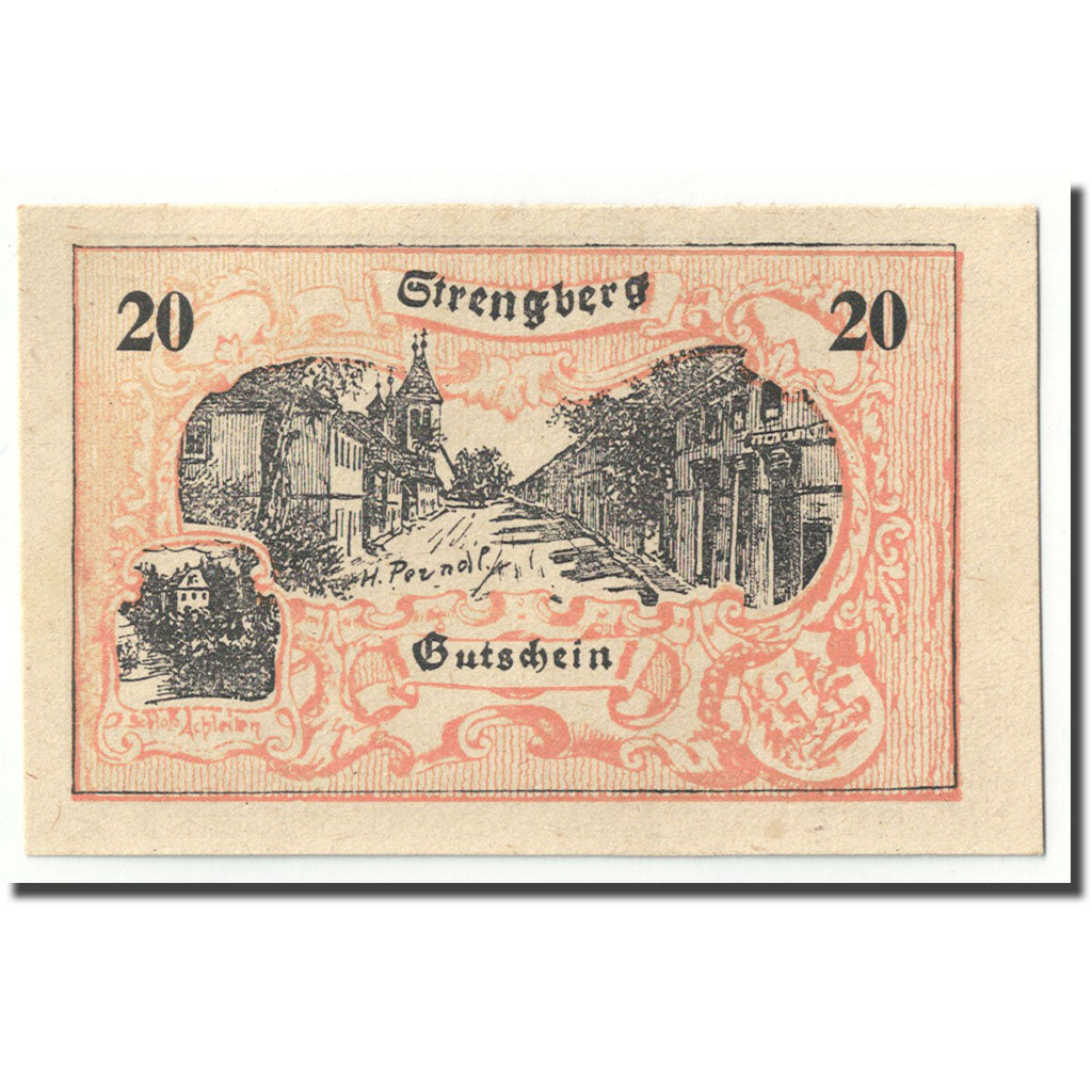 Geldschein, Österreich, Strengberg, 20 Heller, paysage, UNZ-, Mehl:FS 1049c