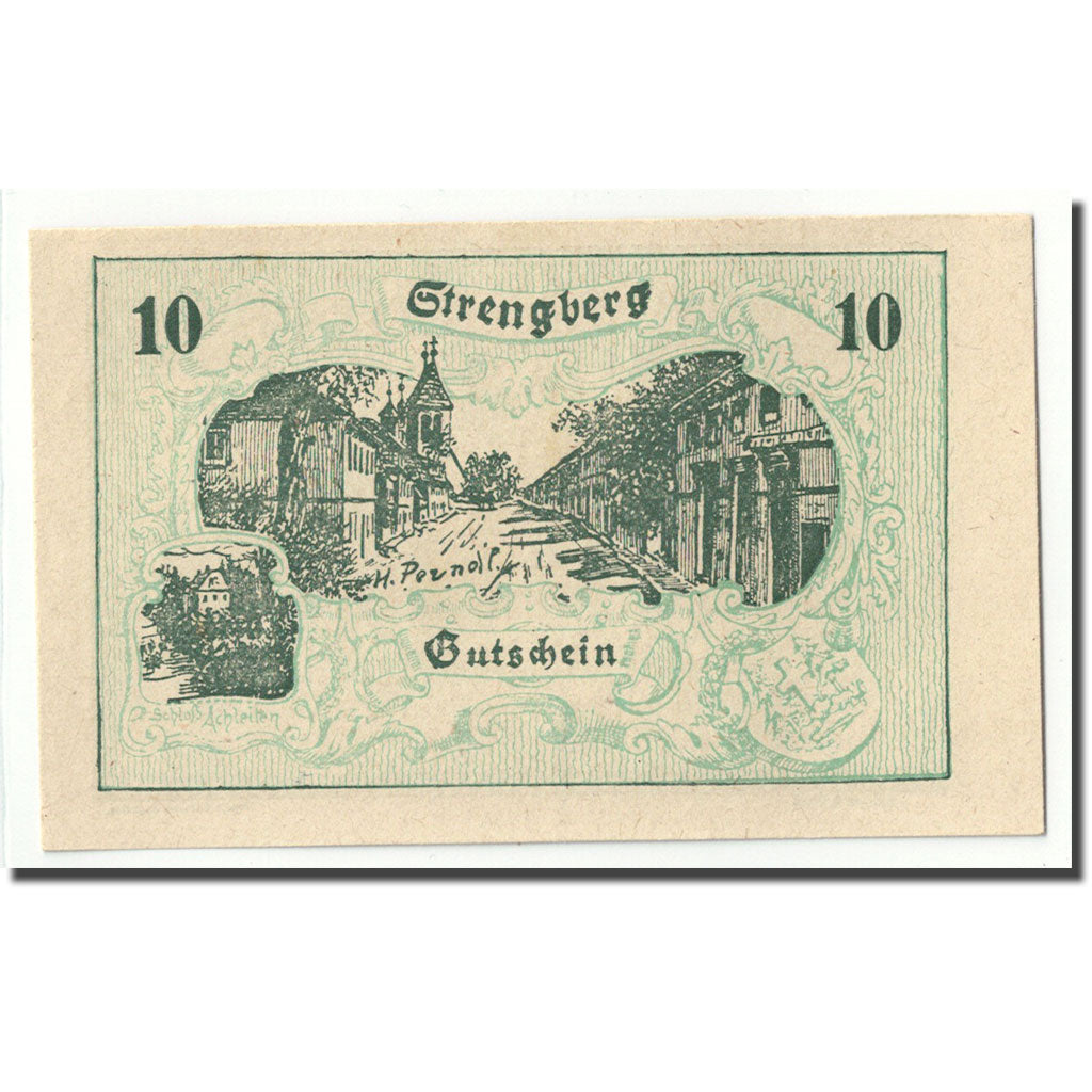 Geldschein, Österreich, Strengberg, 10 Heller, paysage, UNZ-, Mehl:FS 1049c