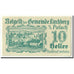 Geldschein, Österreich, Kirchberg an der Pielach, 10 Heller, paysage, 1920