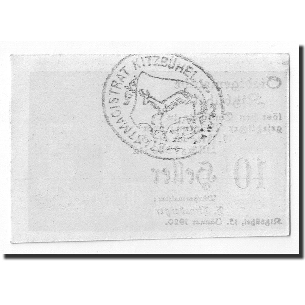 Geldschein, Österreich, Kitzbühel, 10 Heller, château, 1920, 1920-01-15
