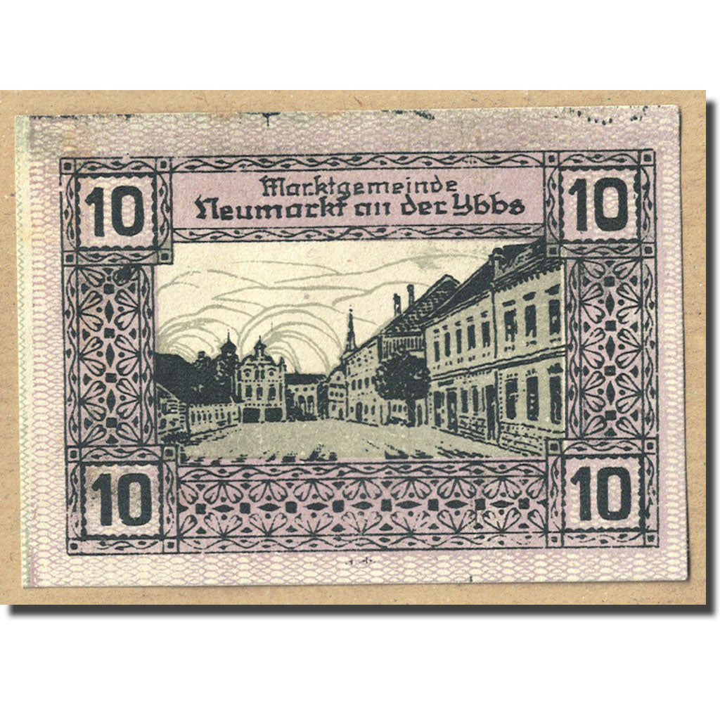 Geldschein, Österreich, Neumarkt an der Ybbs N.Ö. Marktgemeinde, 10 Heller