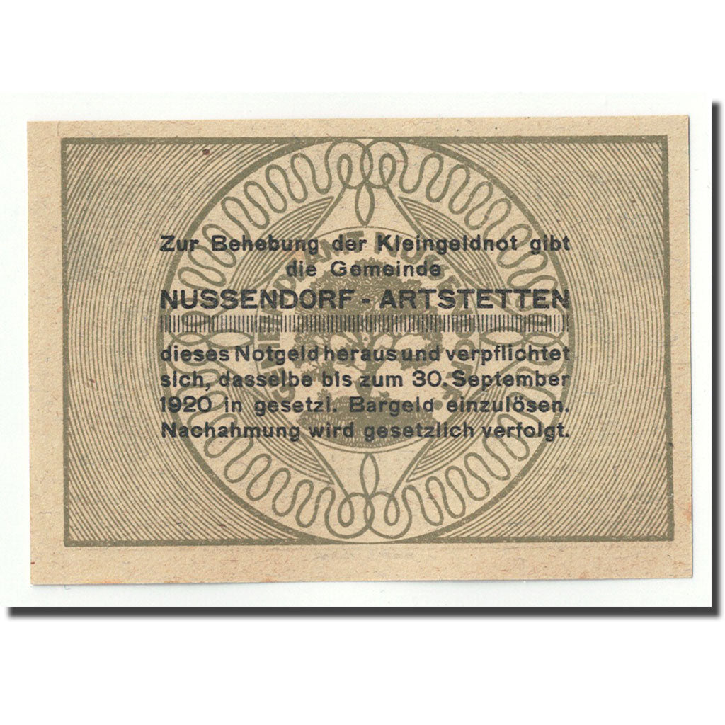 Geldschein, Österreich, Nussendorf, 10 Heller, Eglise, 1920, 1920-06-01, UNZ-