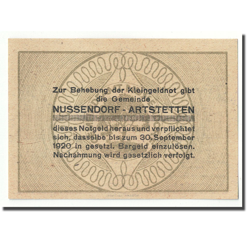 Geldschein, Österreich, Nussendorf, 20 Heller, Eglise, 1920, 1920-06-01, UNZ-