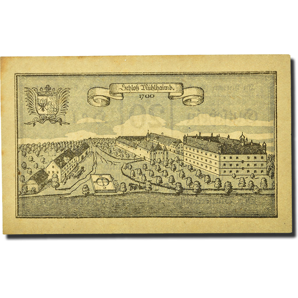 Geldschein, Österreich, Mülheim, 20 Heller, paysage, UNZ-, Mehl:FS 631 a1