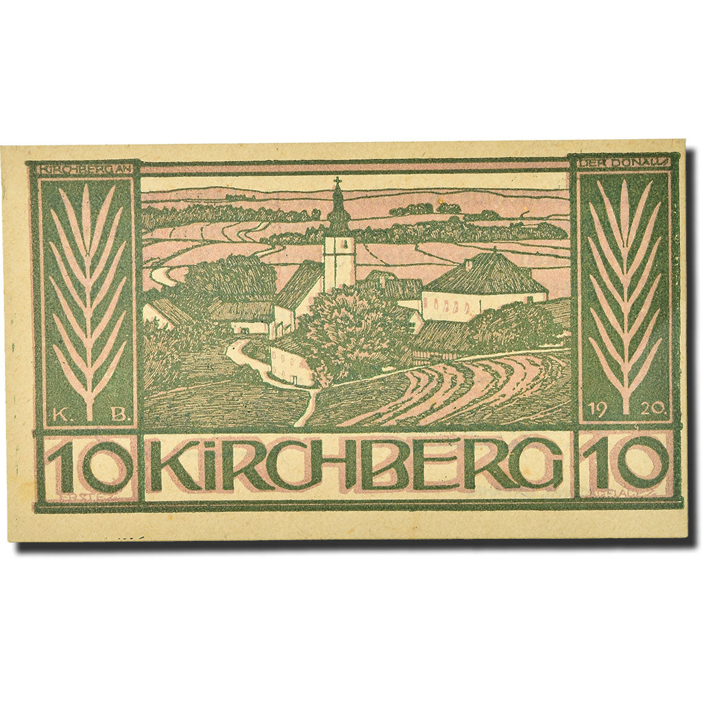 Geldschein, Österreich, Kirchberg, 10 Heller, paysage, UNZ-, Mehl:FS 441 b