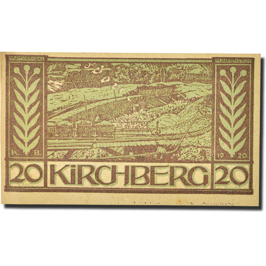 Geldschein, Österreich, Kirchberg, 20 Heller, paysage, UNZ-, Mehl:FS 441 b