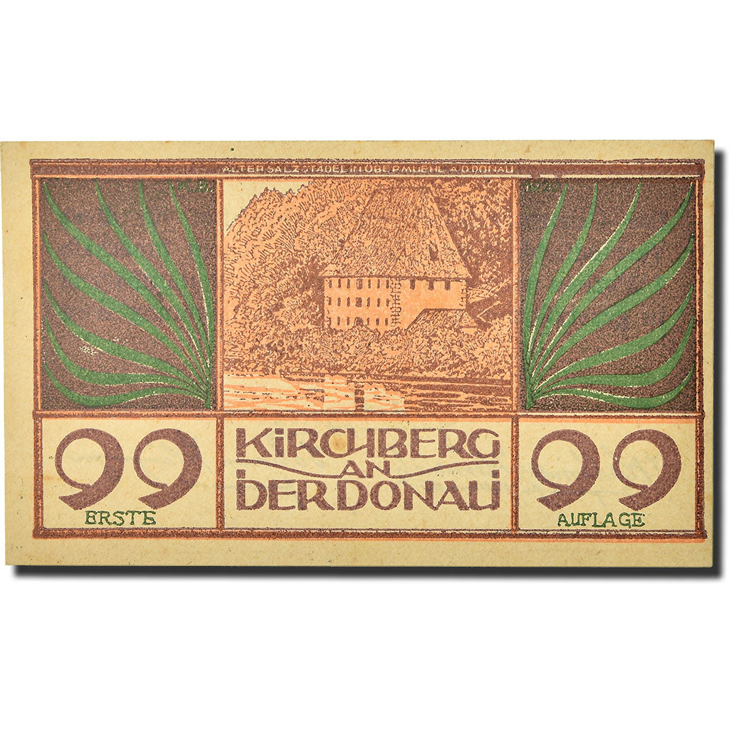 Geldschein, Österreich, Kirchberg, 99 Heller, paysage, UNZ-, Mehl:FS 441 b