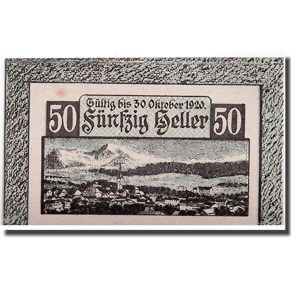 Geldschein, Österreich, Windischgarsten, 50 Heller, paysage, 1920, 1920-10-30