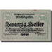 Geldschein, Österreich, Windischgarsten, 20 Heller, paysage, 1920, 1920-10-30