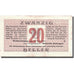 Geldschein, Österreich, Weitersfelden, 20 Heller, paysage, 1920, 1920-05-10