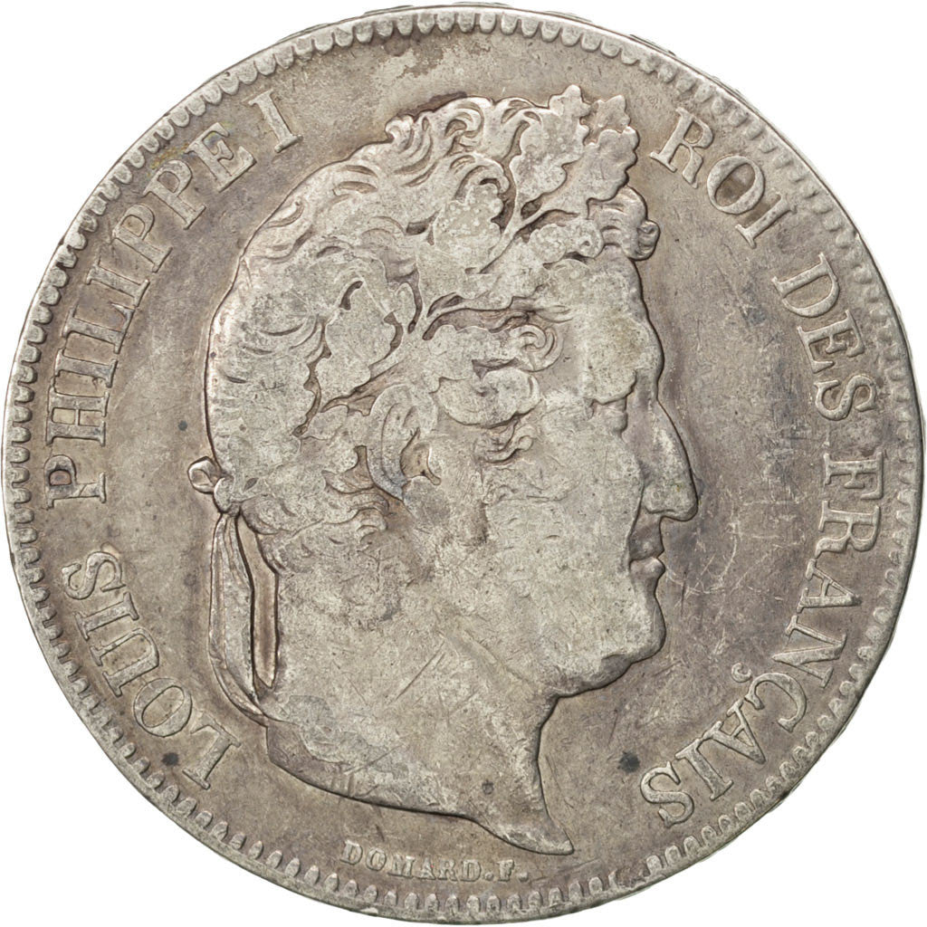 Monnaie, France, Louis-Philippe, 5 Francs, 1833, Strasbourg, TB+, Argent