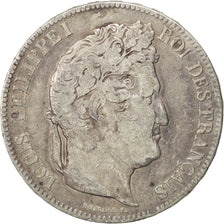 Monnaie, France, Louis-Philippe, 5 Francs, 1833, Strasbourg, TB+, Argent