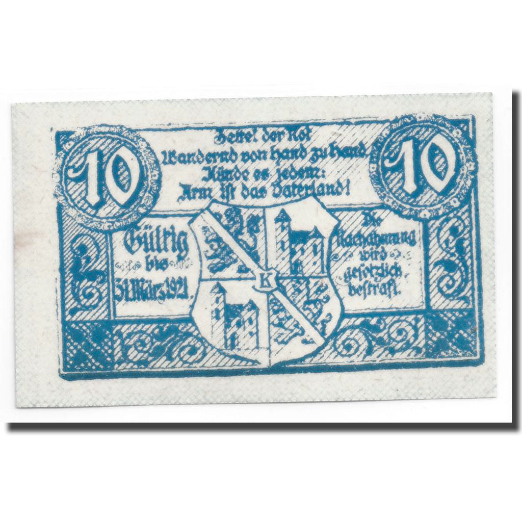 Geldschein, Österreich, Kirchdorf, 10 Heller, Ecusson 1, UNZ-, Mehl:4451 Ib