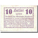 Geldschein, Österreich, Kirchheim, 10 Heller, graphique, UNZ-, Mehl:447 I