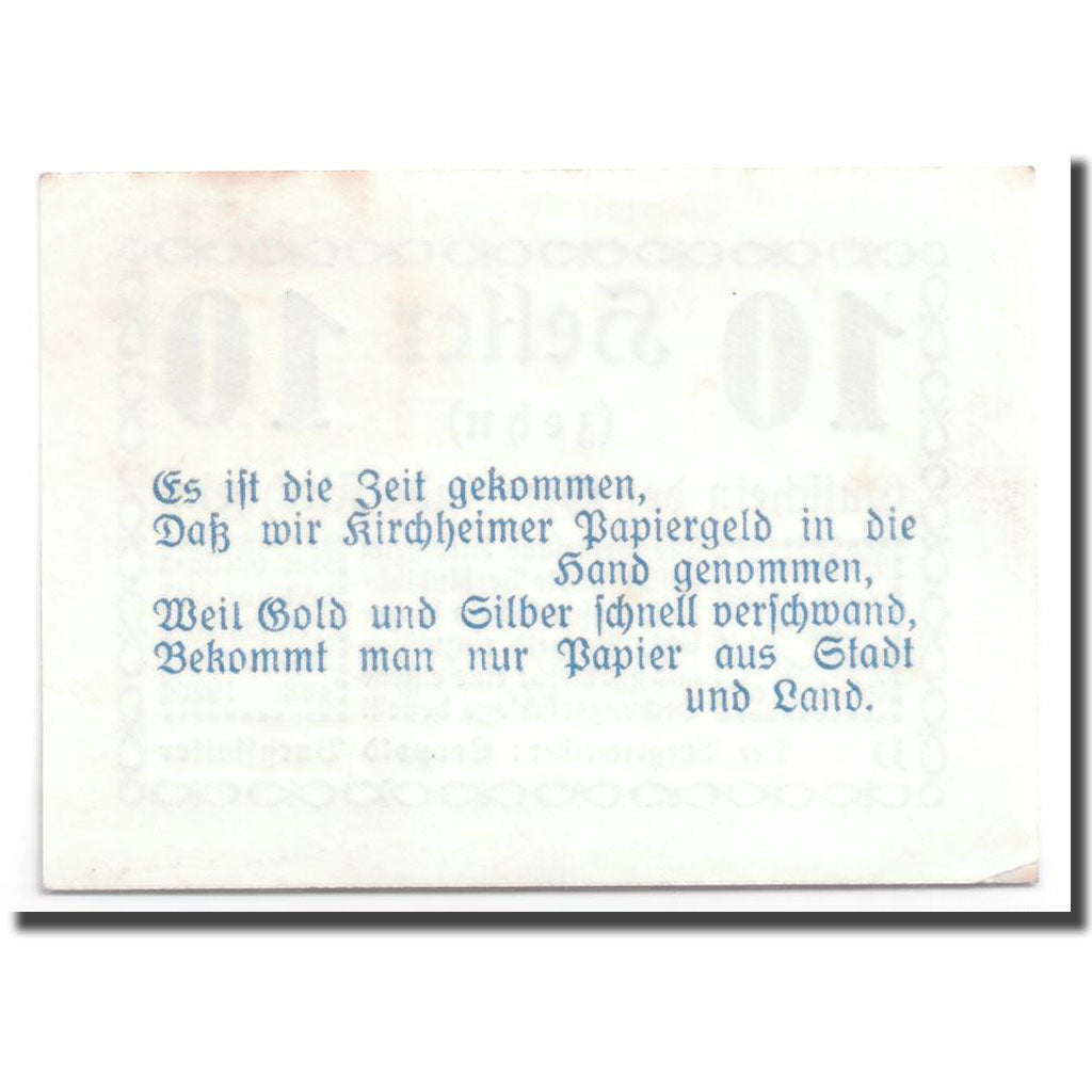 Geldschein, Österreich, Kirchheim, 10 Heller, graphique, UNZ-, Mehl:447 IIa